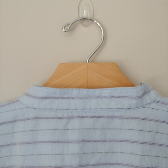 Maeve Anthropology Benna Striped Buttondown Cotton Shirt Size 2 - Picture 10 of 16